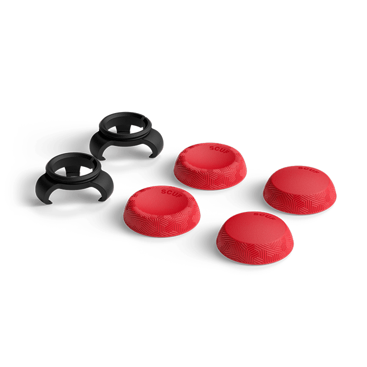 Universal Thumbstick Grips - Tactic 6 Pack Red