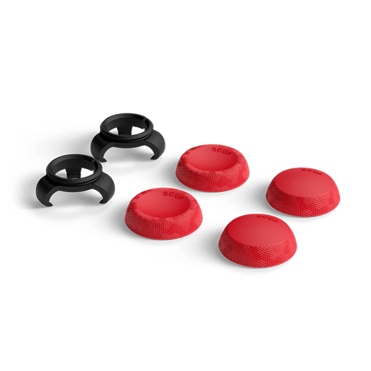 Universal Thumbstick Grips - Tactic 6 Pack Red