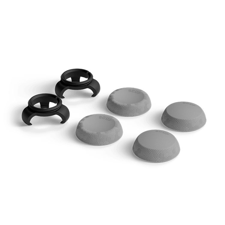 Universal Thumbstick Grips - Tactic 6 Pack Light Gray