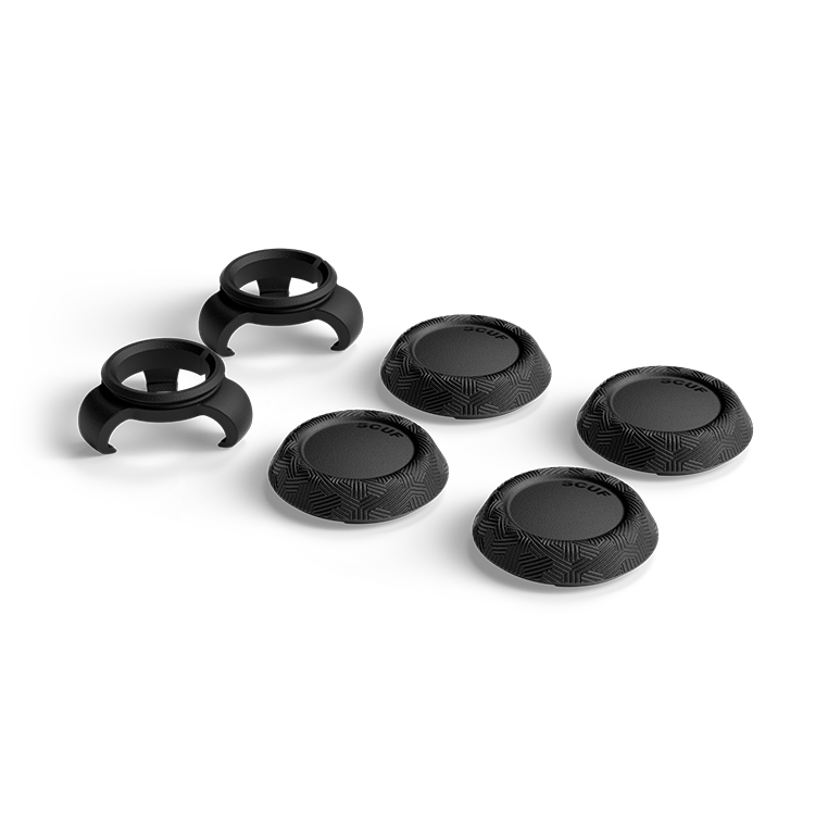 Thumbstick Grips - Pulse 6 Pack Black