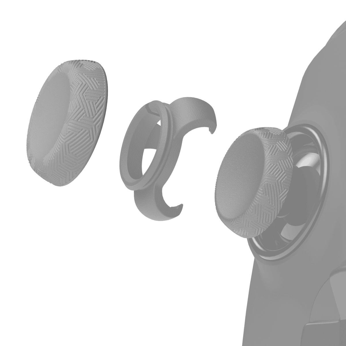 Thumbstick Grips - Tactic 4 Pack Light Gray