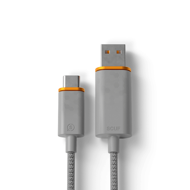 USB-C Cable for Xbox Series X|S &amp; PS5 10ft/3.6m - Light Gray